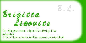 brigitta lipovits business card